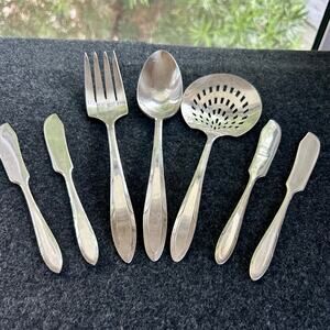 Vintage Nobility Plate Silverplate Serving Utensils Set of 7 by Oneida